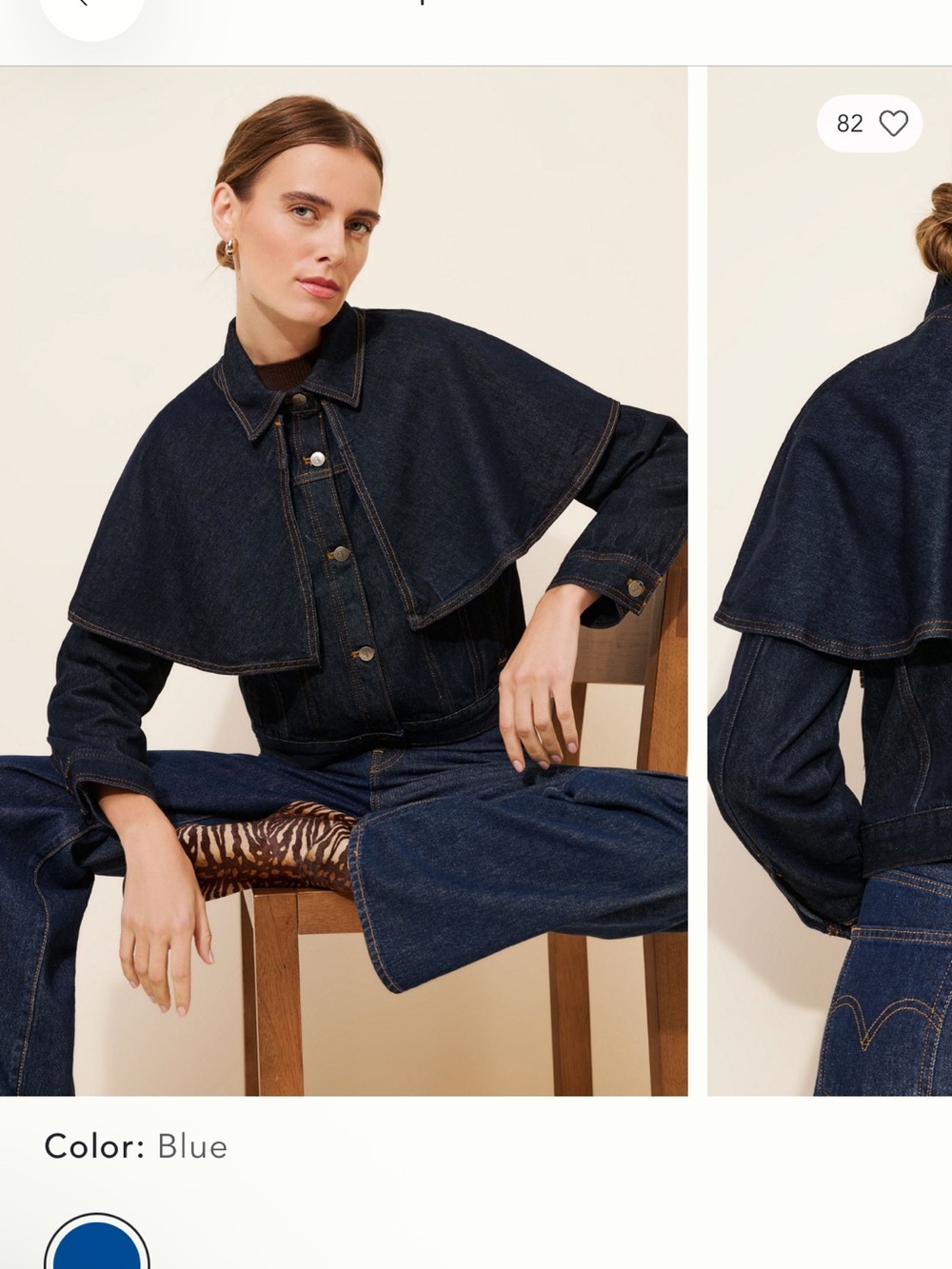 Pilcro Cape Denim Jacket